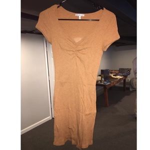 Tan/gold tee shirt dress